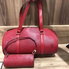 LOUIS VUITTON ルイヴィトン エピ スフロ ハンドバッグ ポーチ 赤