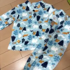 フリースパジャマ セット 110cm 北極熊・キツネ