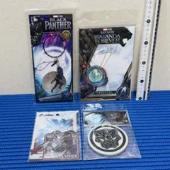 MARVEL ブラックパンサー コースター キーホルダー ミラー 等 セット ゃ