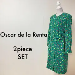 07T584☆ Oscar de la Renta セットアップ スカート M