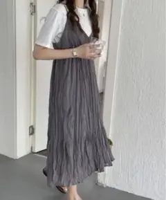emi+ ワッシャーキャミワンピース
