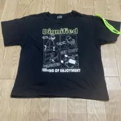 黒 半袖 Tシャツ グラフィックプリント