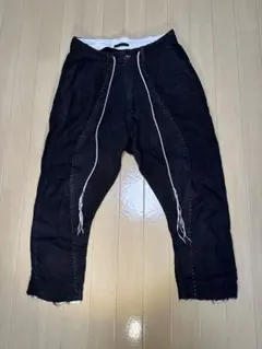 KMRii ケムリ　サルエルパンツ　スウェット　ブラック　サイズ2 KMRii ケムリ サルエルパンツ スウェット ブラック サイズ2