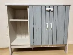 木製ラック グレーとホワイト