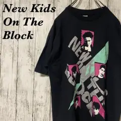 【レア】ニュー・キッズ・オン・ザ・ブロック 半袖 Tシャツ プリント 黒 M