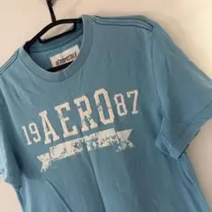 エアロポステール　Tシャツ　スカイブルー