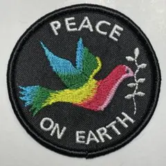 PEACE ON EARTH 地球に平和を ヒッピー 鳩 フラワーチルドレン