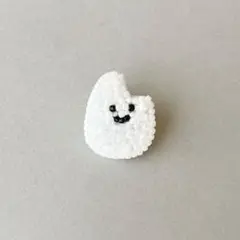 ミニ☆新米さん ブローチ ビーズ刺繍 ハンドメイド ①