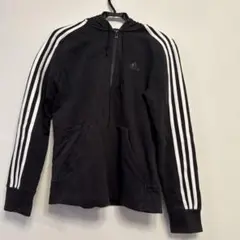 adidas フード付きジャケット ブラック