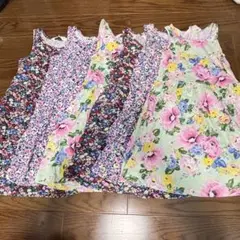 H&M 双子用　110㎝〜116㎝　花柄　ノースリーブワンピース　夏用　6着