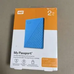 WD My Passport HDD 2TB ブルー
