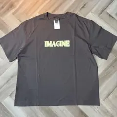 【新品】H&M メンズ プリント Tシャツ L ルーズフィット・コットン100％