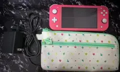 Nintendo Switch Lite ピンク 本体 充電器・ケース付き