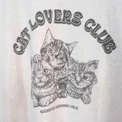 海外古着　猫Tシャツ　アート　アニマル　キャット