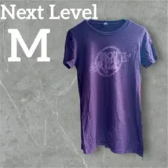 美品⭐️Next Level【M】 パープル Tシャツ　紫半袖トップス　丈長め