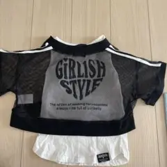 メッシュ クロップトップ サイズ140