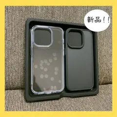 新品⭐wolirit iPhone 14Proケース2個 透明 マットブラック