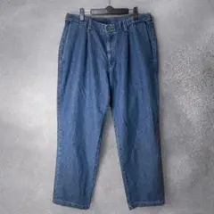 00‘s HAGGAR デニムタックパンツ　スラックス　　ヴィンテージ 古着