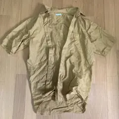 【早い者勝ち】GU 半袖シャツ Mサイズ ブラウン