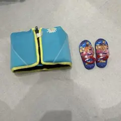 ライフジャケットとビーチサンダルセット 3-6歳