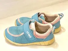 美品 IFME スニーカー 17㎝ 水色とピンク 洗濯済み