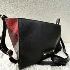 美品✨ブルーレーベル クレストブリッジ　ショルダーバッグ サコッシュ チェック