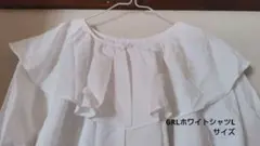【GRL】五分袖シャツLサイズ