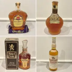 【未開栓】ウイスキー4本セット キングオブスコッツ ハンキーバニスターなど1Q9