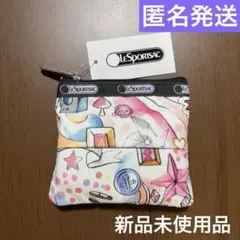 新品未使用品 LeSportsac カラフルアート ポーチ ティッシュケース