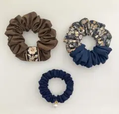 133)ハンドメイド　リバティ　インド刺繍リボン　シフォン
