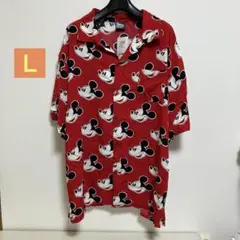 新品未使用　ディズニー　Disney ミッキーマウス　半袖シャツ Ｌ　ミッキー