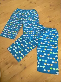 帽子と星柄パジャマ2着セット 120cm