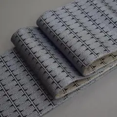 M806-1 男物 角帯 青灰/グレー　長め