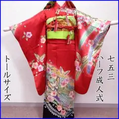 207mw26■七五三 七歳 女児 着物&袋帯&長襦袢 辻が花■状態良好