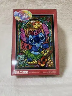 ディズニー　スティッチ　パズル　透明　ステンドグラス　ジグソーパズル