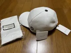 GUCCI グッチ キャップ 帽子 新品 白 ホワイト