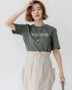 23区【洗える】CA ME TENTE ロゴ TEE