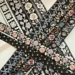 150.インド刺繍リボン ハギレセット