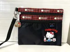 レスポートサック サンリオ キティ 二段 ポーチ