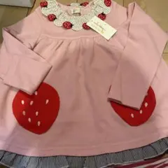 イチゴ長袖チュニック　120cm 新品