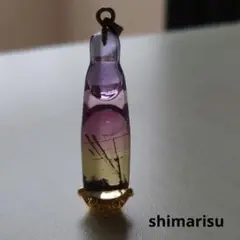 懐かしいラムネ瓶、レジンネックレス