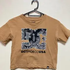 DC バンダナ柄ロゴプリント ブラウン Tシャツ100サイズ