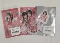 チームいちご　栗原舞優　ステッカー　クリアカード　セット