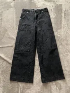TANAKA WORK JEAN TROUSERS BLACK 30