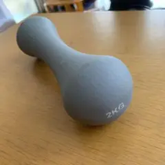 2kg グレー ダンベル ノンスリップ加工 トレーニング