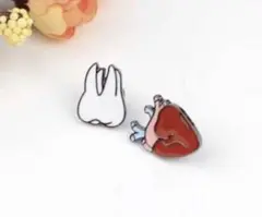 歯 心臓 ピンバッジセット ハート ピンズ おもちゃ プレゼント バッジ