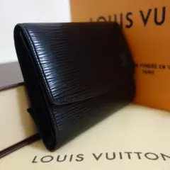 希少超美品 ルイヴィトンエピカードケースノワールブラック黒男女兼用レザー本革廃盤