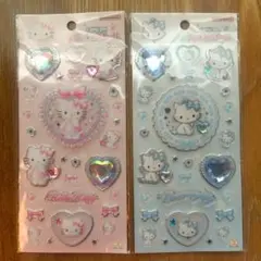ハローキティ キラキラジュエルシール 2シートセットy2kバレエコア