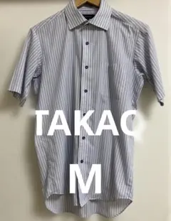 タカキュー　半袖ワイシャツ　ビジネスシャツ　M
