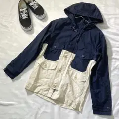 【ハレ】マウンテンパーカー 紺 メンズ レディース アウター 秋 冬(S)